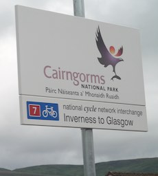 Newtonmore station sign