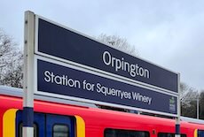 Orpington station sign