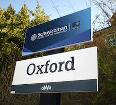 Oxford station sign