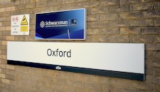Oxford station sign