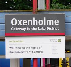 Oxenholme station sign