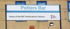 Potters Bar station sign