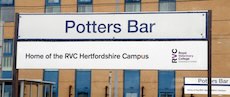 Potters Bar station sign