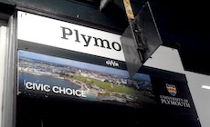 Plymouth station sign