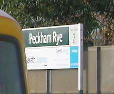 Peckham Rye station sign