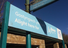 Penychain station sign