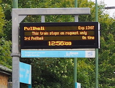 Penychain station sign