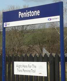 Penistone station sign