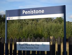 Penistone station sign