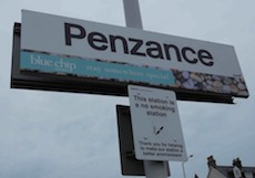 Penzance station sign