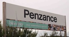 Penzance station sign