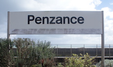 Penzance station sign