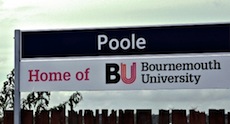 Poole station sign