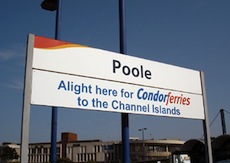 Poole station sign