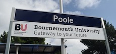 Poole station sign