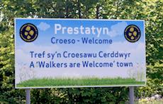 Prestatyn station sign