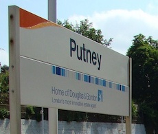 Putney station sign