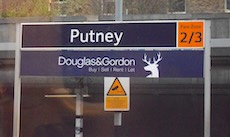 Putney station sign