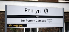 Penryn station sign