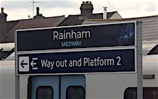 Rainham station sign