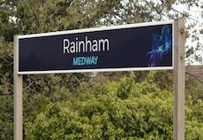 Rainham station sign