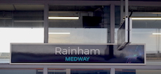 Rainham station sign