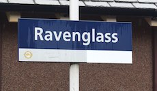 Ravenglass station sign