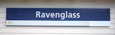 Ravenglass station sign