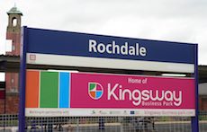 Rochdale station sign