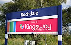 Rochdale station sign