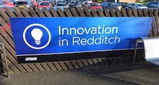 Redditch station sign