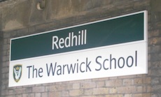 Redhill station sign