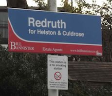 Redruth station sign