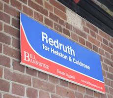 Redruth station sign