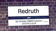 Redruth station sign