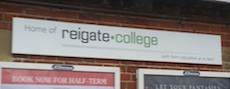 Reigate station sign