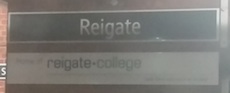 Reigate station sign