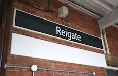 Reigate station sign