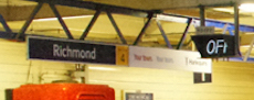 Richmond station sign