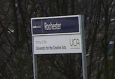 Rochester station sign