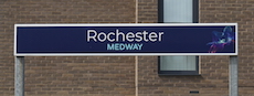 Rochester station sign