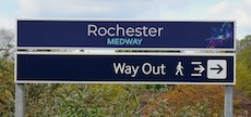 Rochester station sign