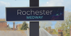 Rochester station sign