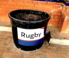 Rugby station sign