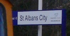 St Albans station sign