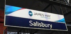 Salisbury station sign