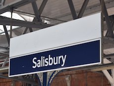 Salisbury station sign