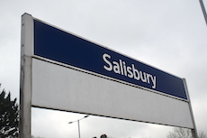 Salisbury station sign