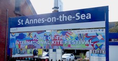 St Annes station sign