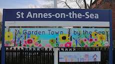 St Annes station sign